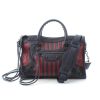 Balenciaga "Classic City" Small Striped Satchel in Arena Leather