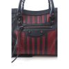 Balenciaga "Classic City" Small Striped Satchel in Arena Leather