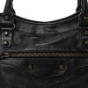 Balenciaga "Classic City" Satchel in Arena Leather - Black