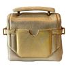 Balmain “B-Buzz 23” Handbag in Calf Leather - Metallic Gold