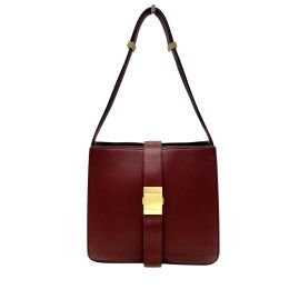 Bottega Veneta "Marie" Napa Calf Leather Shoulder Bag - Red