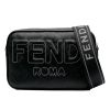 Fendi “Black Shadow” PVC Leather Camera/Crossbody Bag