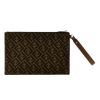 Fendi Large Wristlet Pouch in Zucca Print Posh Coated Canvas