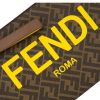 Fendi Large Wristlet Pouch in Zucca Print Posh Coated Canvas