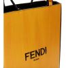 Fendi Roma 2 Way Tote/Crossbody Bag in Calf Leather -Yellow