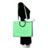 Fendi Sunshine Plexi FF Embossed Vitello Calf Leather Tote Bag