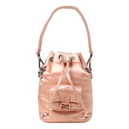 Fendi “Mon Tresor” Mini Bucket Bag in Opulent Nylon - Baby Pink