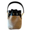 Fendi “Mon Tresor” Mini Bucket Bag in Soft Shearling (Lambskin)