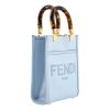 Fendi Mini "Sunshine" Shopper Tote in Calf Leather - Baby Blue