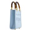 Fendi Mini "Sunshine" Shopper Tote in Calf Leather - Baby Blue