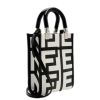 Fendi Sunshine Mini Crossbody Bag - Black/White Calf Leather