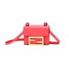 Fendi Micro Baguette Trifold Wallet in Calf Leather - Dahlia Pink