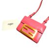 Fendi Micro Baguette Trifold Wallet in Calf Leather - Dahlia Pink