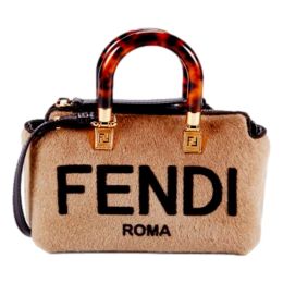 Fendi Roma “By The Way” Mini Crossbody Bag in Shearling Fur