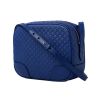 Gucci “Bree” MicroGuccissima Calf Leather Blue Crossbody Bag