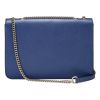 Gucci "Dollar" Interlocking GG Shoulder Bag in Blue Calf Leather