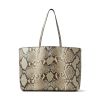 Jimmy Choo "Martina" Tote Bag in Soft Calf Leather - Snake Print