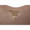 Prada Vitello Daino Calf Leather Shoulder Bag w/ Web Strap