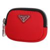 Prada Cargo Mini Pouch in Tessuto Nylon with a Lanyard – Red