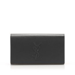 Saint Laurent "Belle de Jour" Clutch in Luxurious Calf Leather