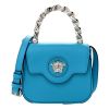 Versace “La Medusa” Mini Handbag in Luxury Calf Leather – Blue