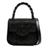 Versace “La Medusa” Crystal Mini Handbag - Black Silk