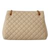 Versace “La Medusa” Ivory Quilted Calf Leather Shoulder Bag