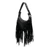 Versace "Repeat Fringe La Medusa" Calf Leather Shoulder Bag