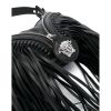 Versace "Repeat Fringe La Medusa" Calf Leather Shoulder Bag