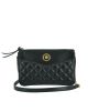 Versace “La Medusa” Quilted Calf Leather Black Crossbody Bag