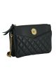 Versace “La Medusa” Quilted Calf Leather Black Crossbody Bag