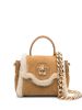 Versace “La Medusa” Mini Calf Leather/Shearling Fur Handbag