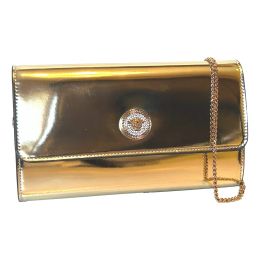 Versace “La Medusa” Clutch/Shoulder Bag in Patent Leather