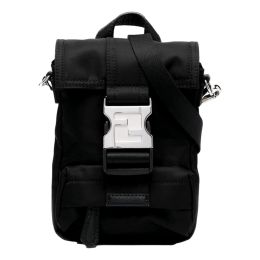 Fendi “Fendiness” Buckle Mini Backpack in Regenerated Nylon (Please choose color: Classic Black)