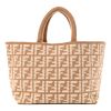 Fendi “FF” Large Versatile Tote Bag in Soft Knitted Cashmere