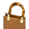 Fendi FF Zucca Print Leather Sunshine Shopper/Crossbody Bag