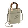 Fendi "Sunshine" Shopper Tote/Crossbody Bag in Calf Leather