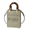 Fendi "Sunshine" Shopper Tote/Crossbody Bag in Calf Leather