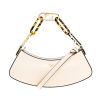 Fendi "O' Lock Swing" Luxurious Calf Leather Shoulder Bag