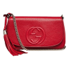 Gucci "Soho Disco" GG Chain Crossbody Bag in Calf Leather