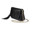 Gucci "Soho Disco" GG Chain Crossbody Bag in Calf Leather