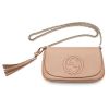 Gucci "Soho Disco" GG Chain Crossbody Bag in Calf Leather