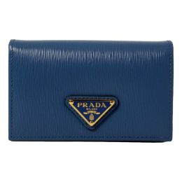 Prada Card Case/Wallet in Luxurious Vitello Move Calf Leather (Please choose color: Cobalt Blue)