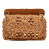 Valentino Garavani "Roman Stud" Knit Cashmere Shoulder Bag