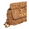 Valentino Garavani "Roman Stud" Knit Cashmere Shoulder Bag